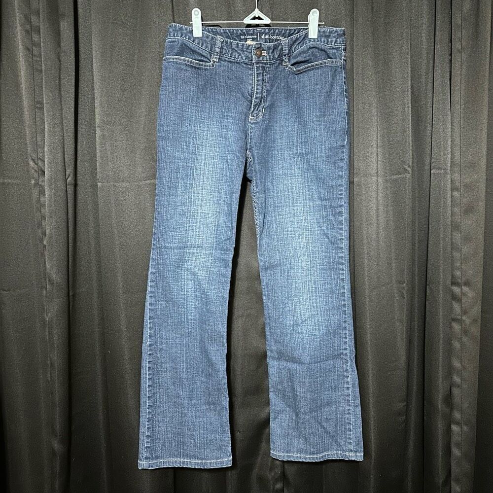 Liz Claiborne denim blue jeans slim boot cut